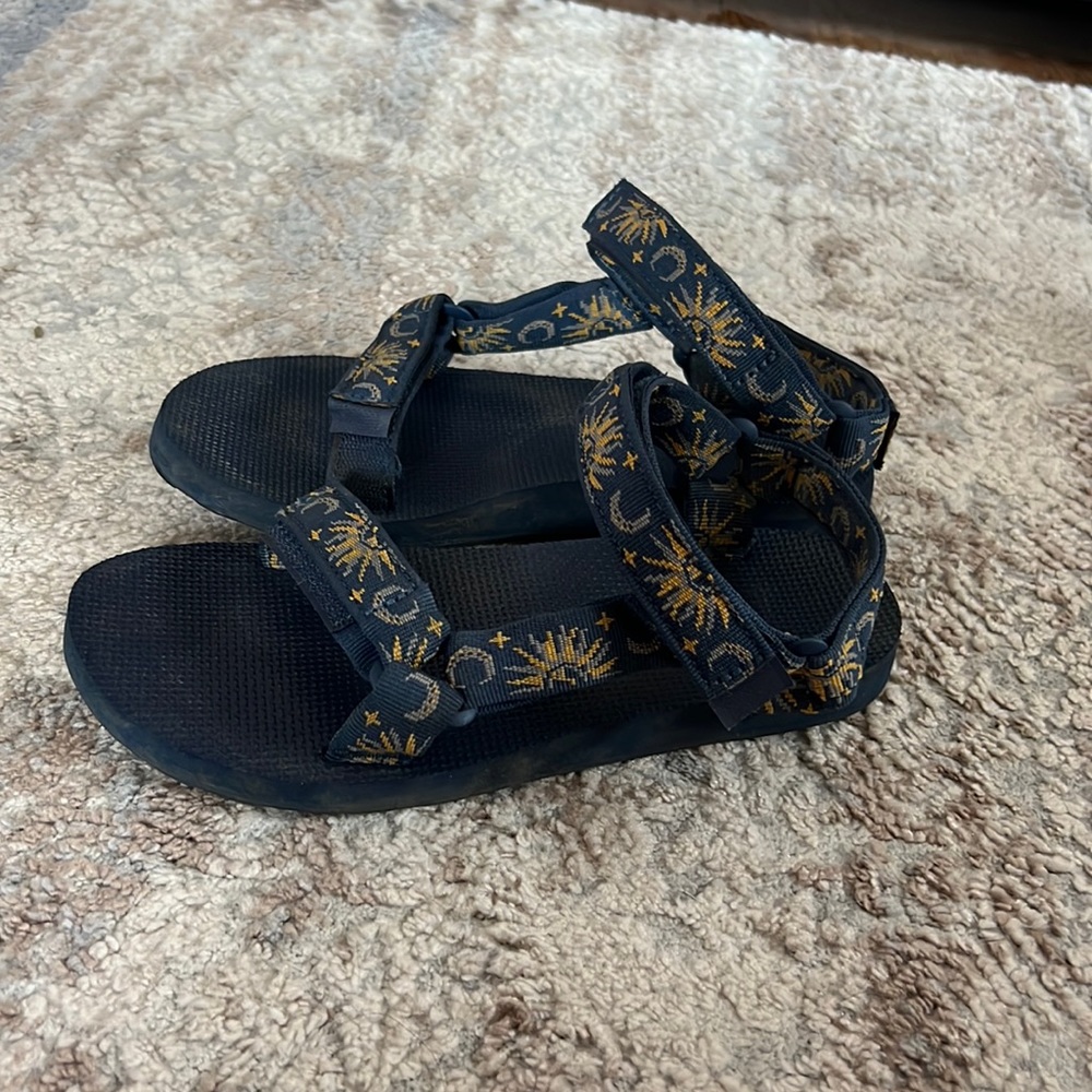 Worn TEVA sandals